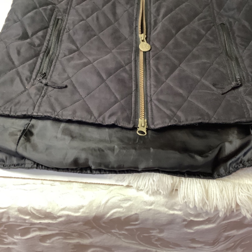EUC Outback Trading Company black quilted vest s/m western - Picture 5 of 15